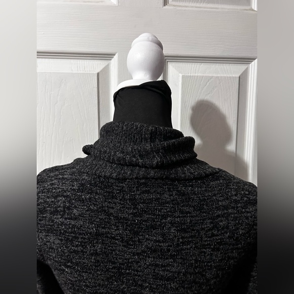Dark Gray Turtleneck Sweater Dress - Picture 3 of 5